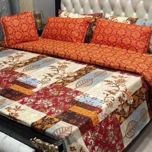 7 piece printed comforter set