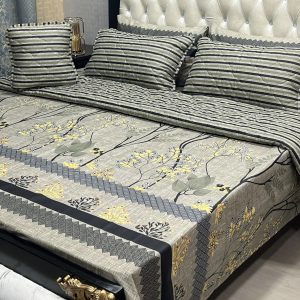 7 piece printed comforter set